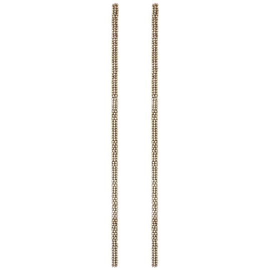 Silver Small Dot Rondel Metal Beads, 4mm by Bead Landing™